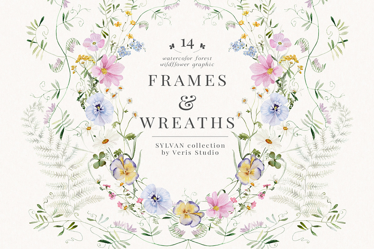 Wildflower Forest Floral Flower Set, a Decorative Illustration by Veris Studio (Photo 7 of 19)
