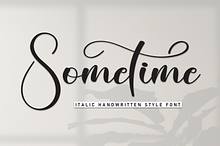 Sometime | Script Font