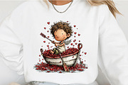 Whimsical Cupid Valentine Clipart, an Illustration by OK Design (Thumbnail 3 of 6)