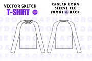 Raglan Long Sleeve T-Shirt, an Apparel Mockup by Doroty Dafne Designs (Thumbnail 2 of 7)