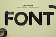 Tape Black Font, a Sans Serif Font by Handmadefont (Thumbnail 1 of 15)