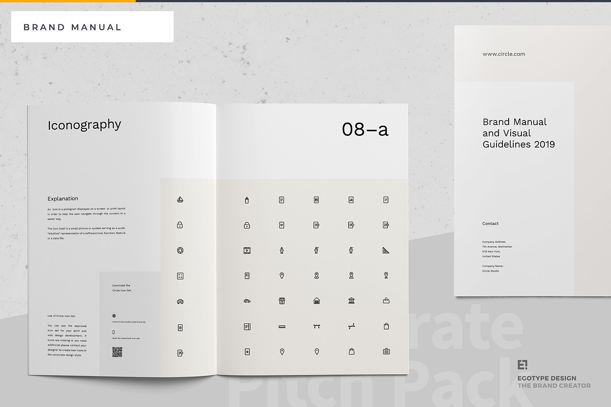 Circle Brand Manual Guidelines, a Brochure Template by Egotype (Photo 16 of 23)