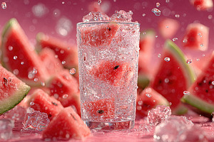 Fresh Watermelon Sparkling Drink, a Food & Drink Photo by Ales Munt