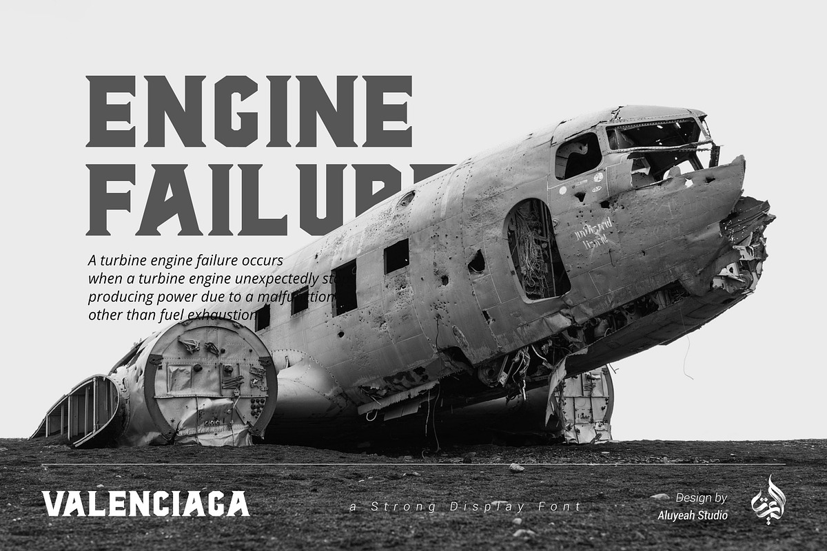Valenciaga | Strong Display Font, a Font by Aluyeah Studio (Photo 7 of 11)
