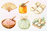 Watercolor Selfcare Clipart, an Illustration by Dream Creation (Thumbnail 4 of 6)