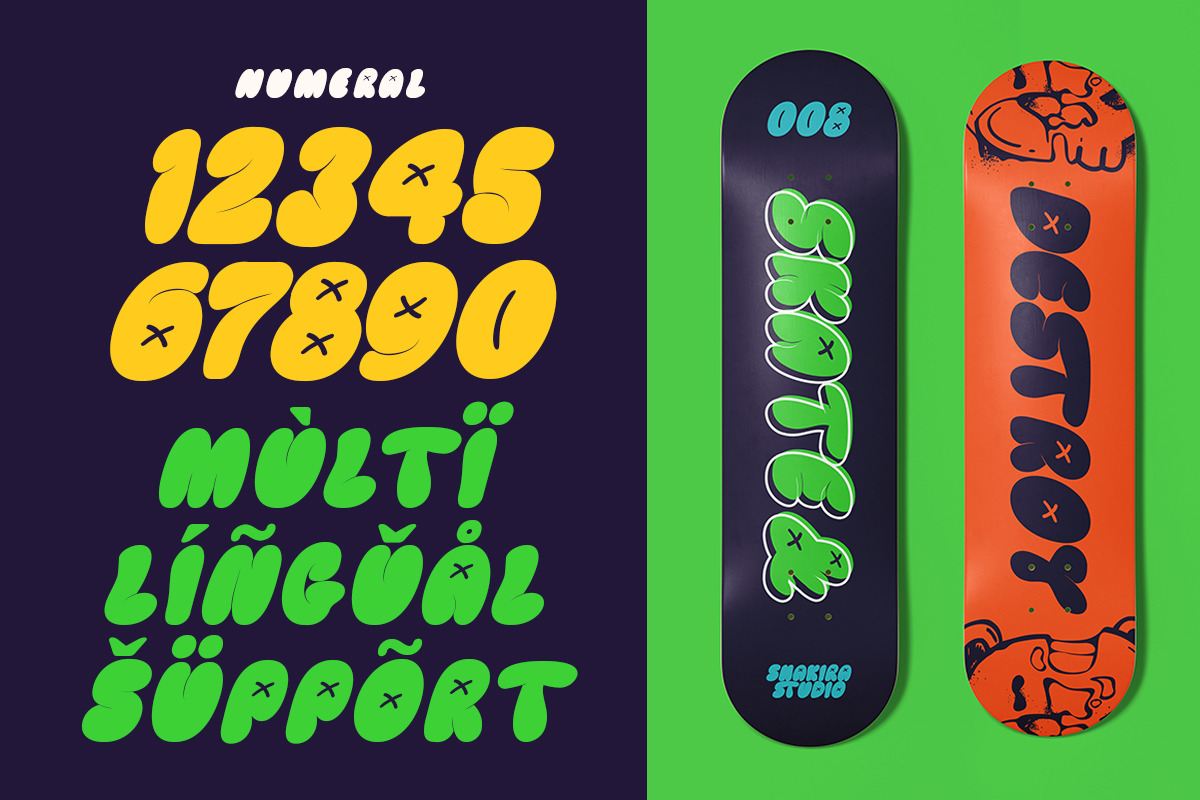 Comes Stuff - Fun & Bubbly Font, a Font by Shakira Studio (Photo 10 of 10)