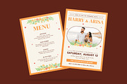 Colorful Florist Wedding Invitation, an Invitation Template by iDoodle Studio (Thumbnail 3 of 4)
