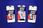 Blue May Day Flyer Set, a Flyer Template by The Good Store (Thumbnail 2 of 2)