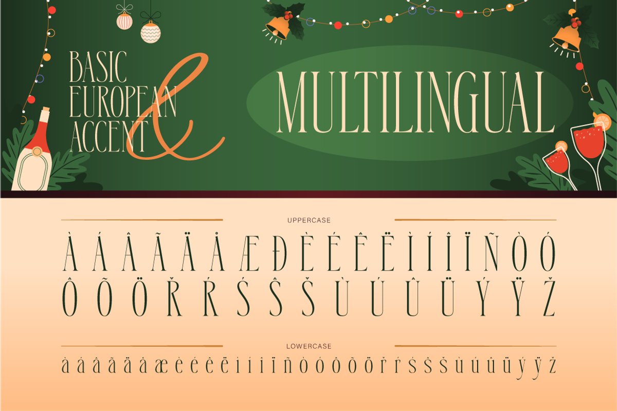Gerabell - Condensed Christmas Serif, a Serif Font by Burntilldead (Photo 11 of 12)
