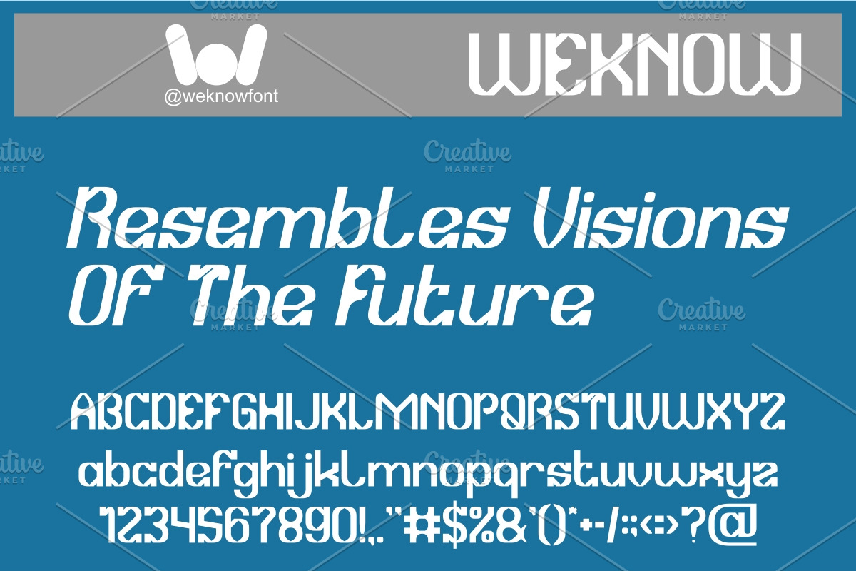 Micro Graphic Font, a Sans Serif Font by weknow (Photo 2 of 8)