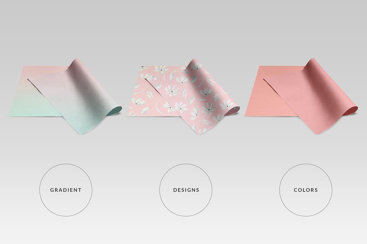 TopView Folded Wrapping Paper Mockup, a Product Mockup by Designertale (Photo 2 of 9)