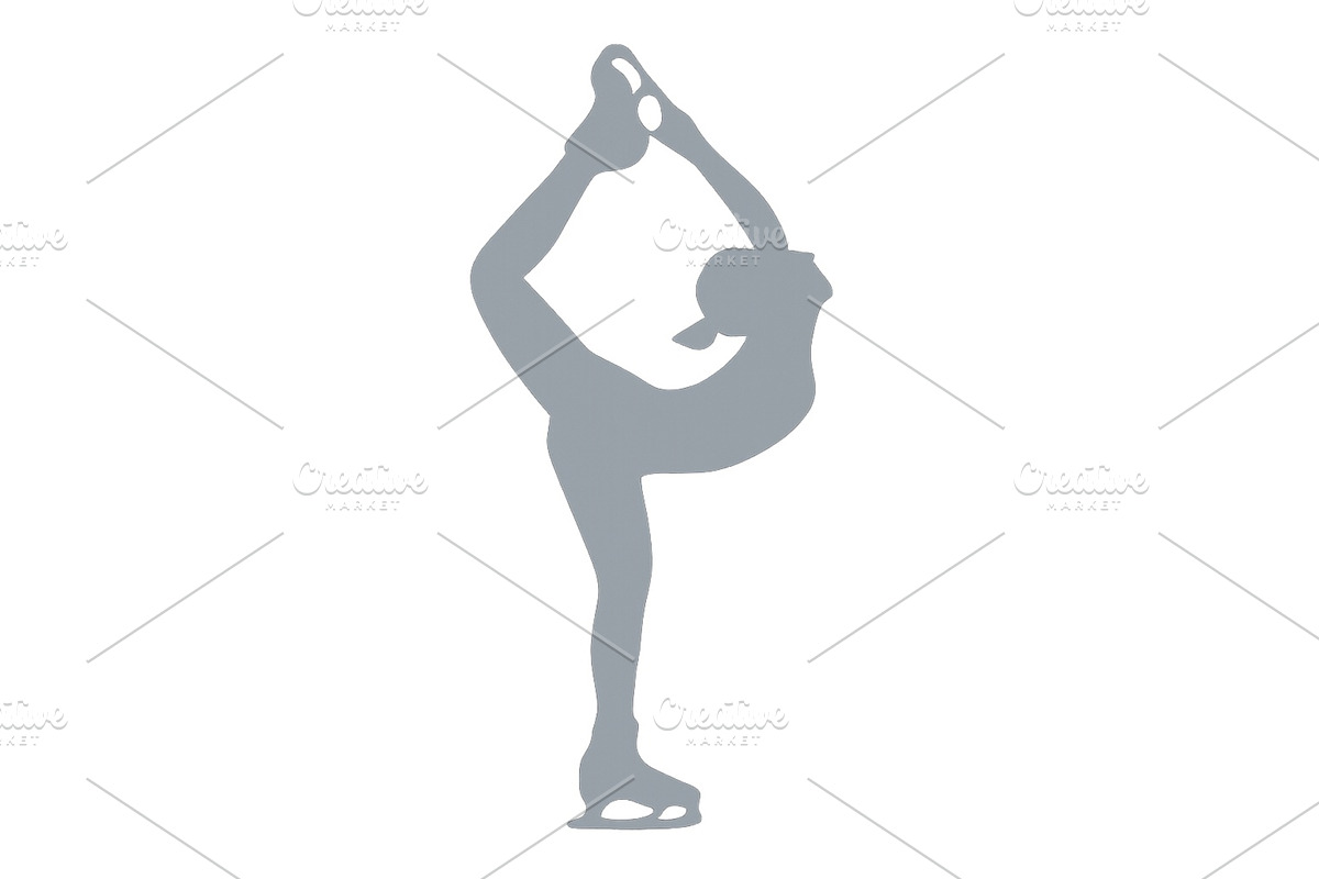 Elegant ice skater performing a, a Sport Illustration by ZinetroN