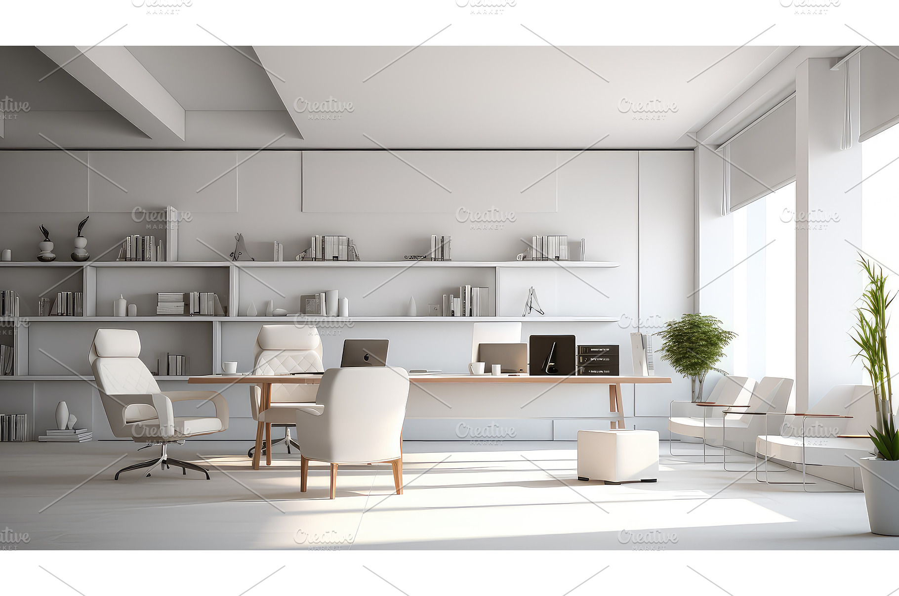 modern interior office background ai, a Technology Photo by pikepicture