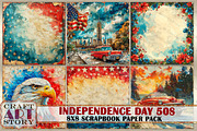 Retro Independence Day 50s journal, a Person Illustration by CraftArtStory (Thumbnail 4 of 7)
