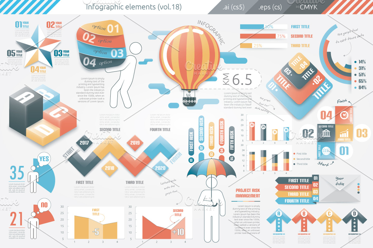 Infographic Elements Bundle, a Presentation Template by Infographic Paradise (Photo 4 of 4)