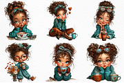 Whimsical Valentine Coffee Girl Png, an Illustration by Craft Nest (Thumbnail 6 of 11)