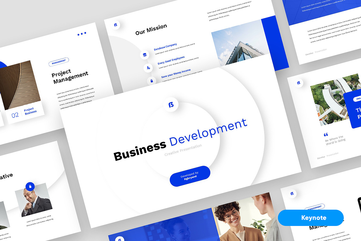 Develop - Business Clean Keynote, a Presentation Template by rgbryand