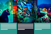 Neon Dreamscape Midjourney Style, an Arts & Entertainment Photo by Artimind Studio (Thumbnail 7 of 9)