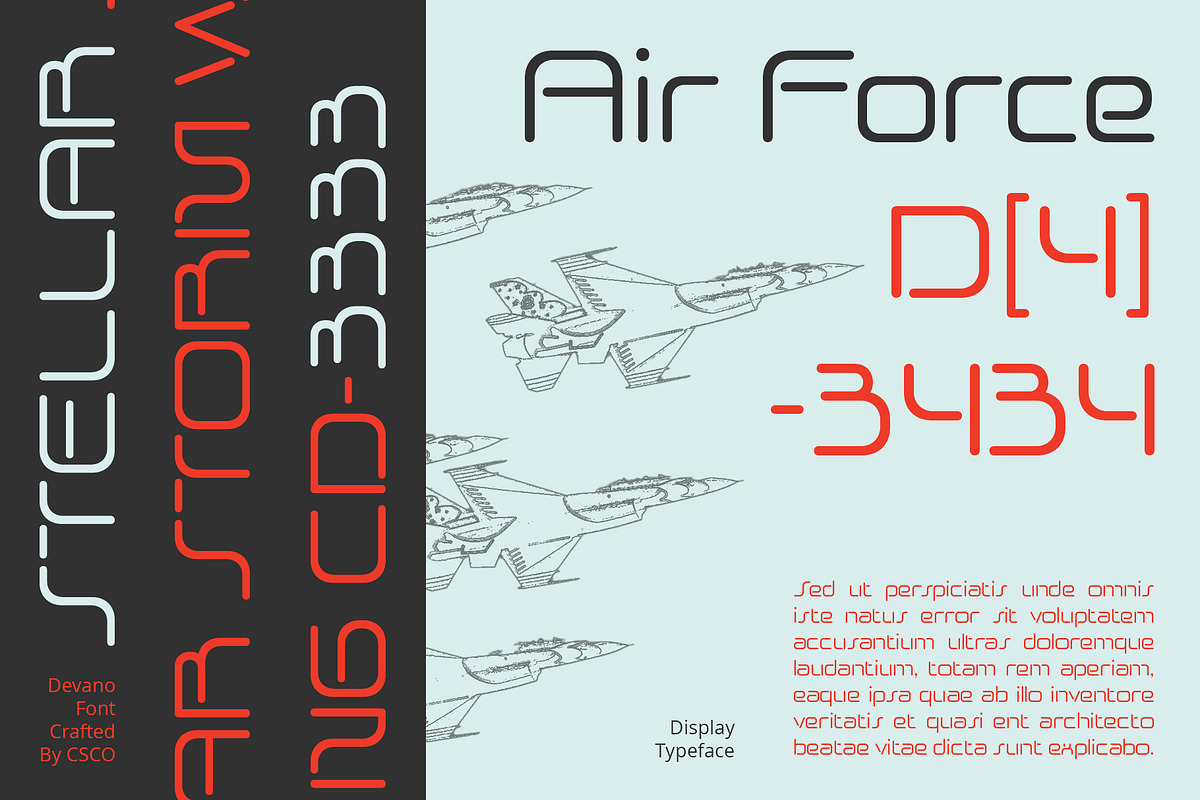 Devano – Futuristic Font, a Sans Serif Font by Craft Supply Co. (Photo 3 of 8)
