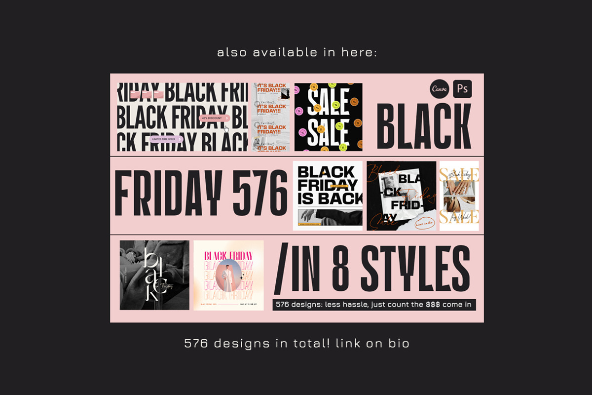 ANIMATED Black Friday Instagram Pack, a Social Media Template by Eviory (Photo 2 of 11)