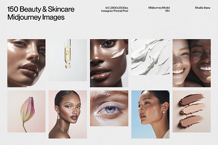 Beauty & Skincare Midjourney Images, a Beauty & Fashion Photo by Studio Dara