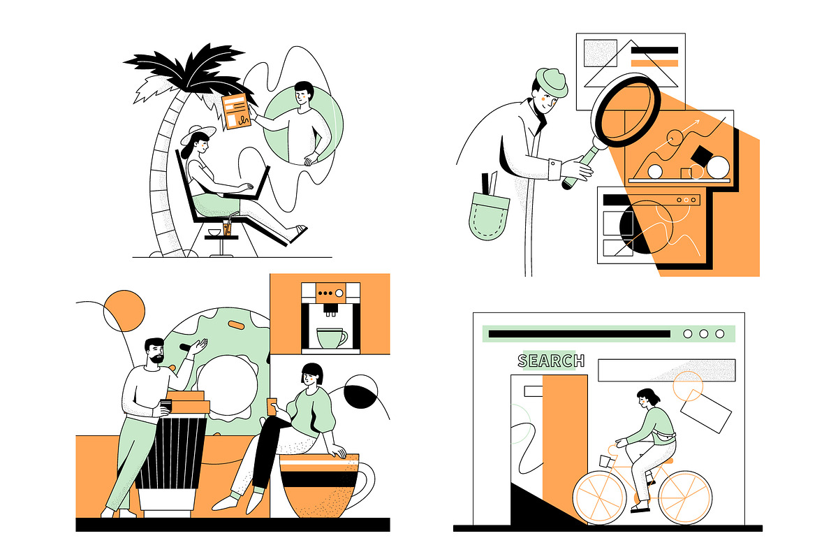Line Character - Illustrations, a Templates & Theme by Boyko Pictures (Photo 12 of 13)