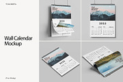 Wall Calendar Mockup, a Product Mockup by Tokobeta (Thumbnail 1 of 9)