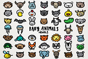 Baby Animals Icons Clipart, an Icon by Lemonade Pixel (Thumbnail 1 of 6)