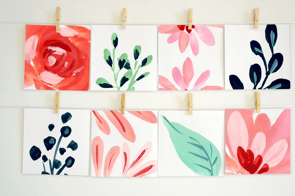 Simple Gouache Flowers, a Decorative Illustration by swiejko (Photo 4 of 5)