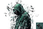 Liquid Smoke Dispersion Photoshop, an Action Add-On by Studio Retouch (Thumbnail 3 of 12)