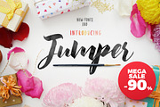 Jumper Script Fonts, a Script Font by kavoon (Thumbnail 1 of 11)