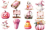 Pink Halloween Sublimation Clipart, an Illustration by Designworld (Thumbnail 3 of 5)