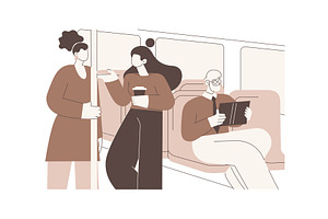 Going same direction isolated, a Person Illustration by Visual Generation