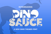Dinosauce Font, a Sans Serif Font by Salt & Pepper Designs (Thumbnail 1 of 7)
