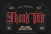 Wellfoge Blackletter Rough Font, a Blackletter Font by alit design (Thumbnail 20 of 20)