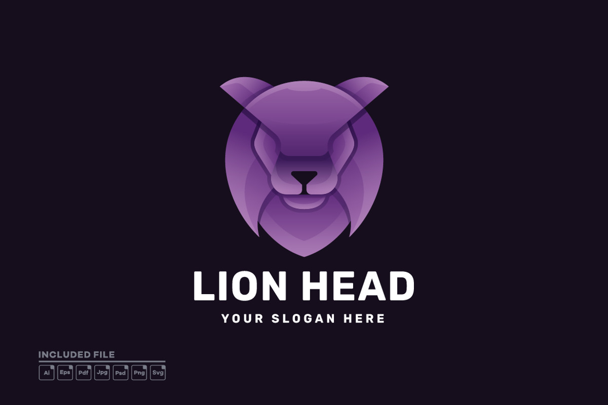 Lion Head Logo Icon Design Vector, a Branding & Logo Template by yuanesei