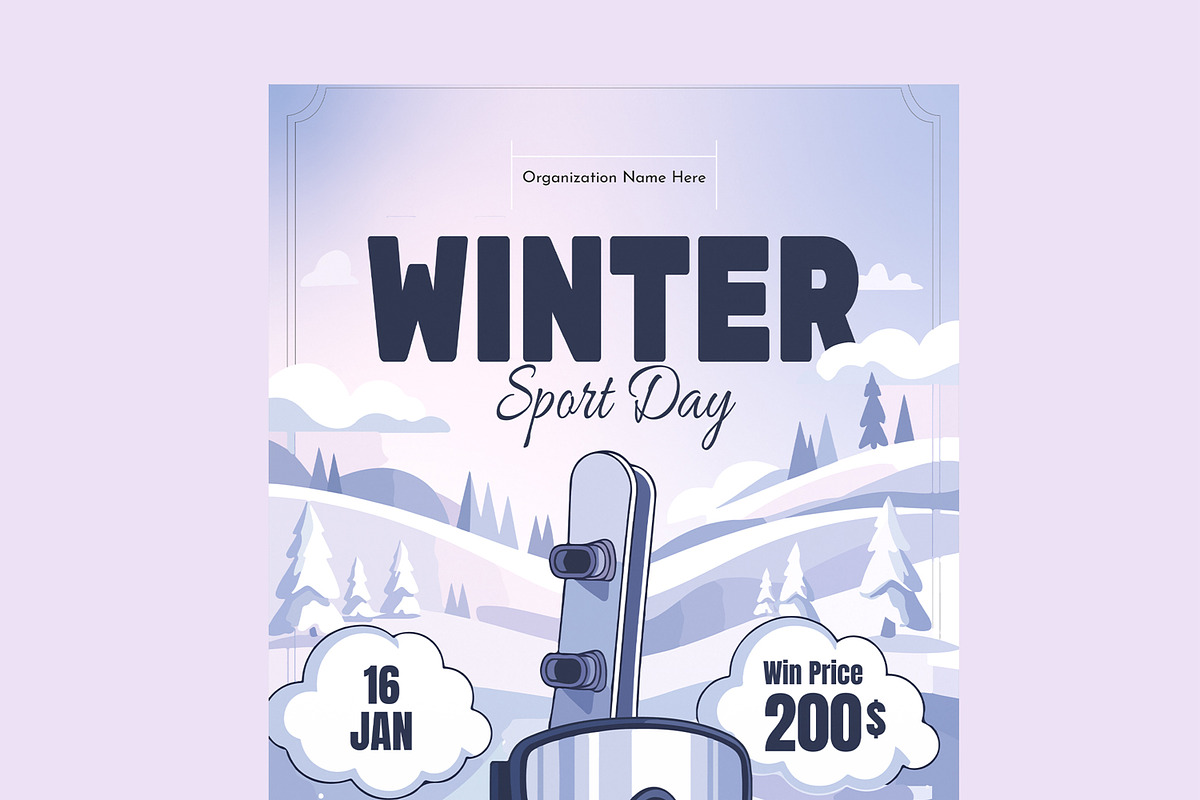 Winter Season Sport Poster Template, a Flyer Template by MightyDesign (Photo 4 of 8)