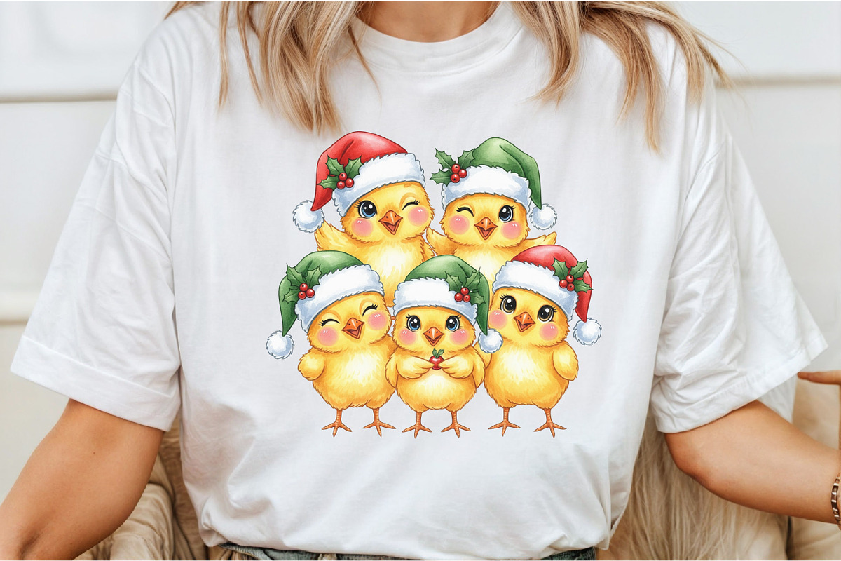 Funny Christmas  Chicken PNG, an Icon by DreamCafeArt (Photo 3 of 6)