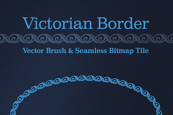 Victorian Border: Vector & Bitmap preview 3