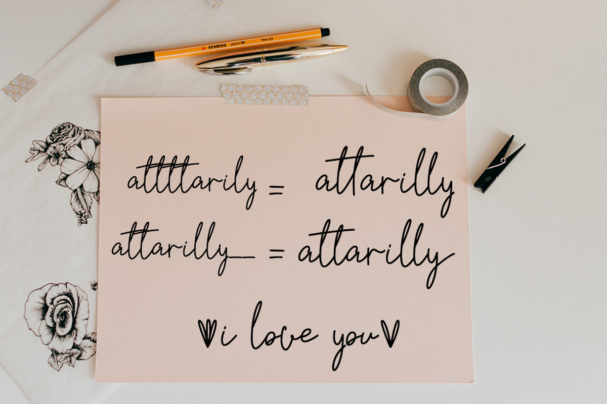 Qitt Chesta Script Monoline, a Script Font by MC Creative (Photo 4 of 7)