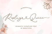 Rosliya Queen - Signature Heart Font, a Script Font by Beautypes (Thumbnail 1 of 8)