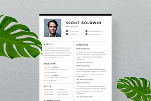 Minimalist Cv Resume & Cover Letter