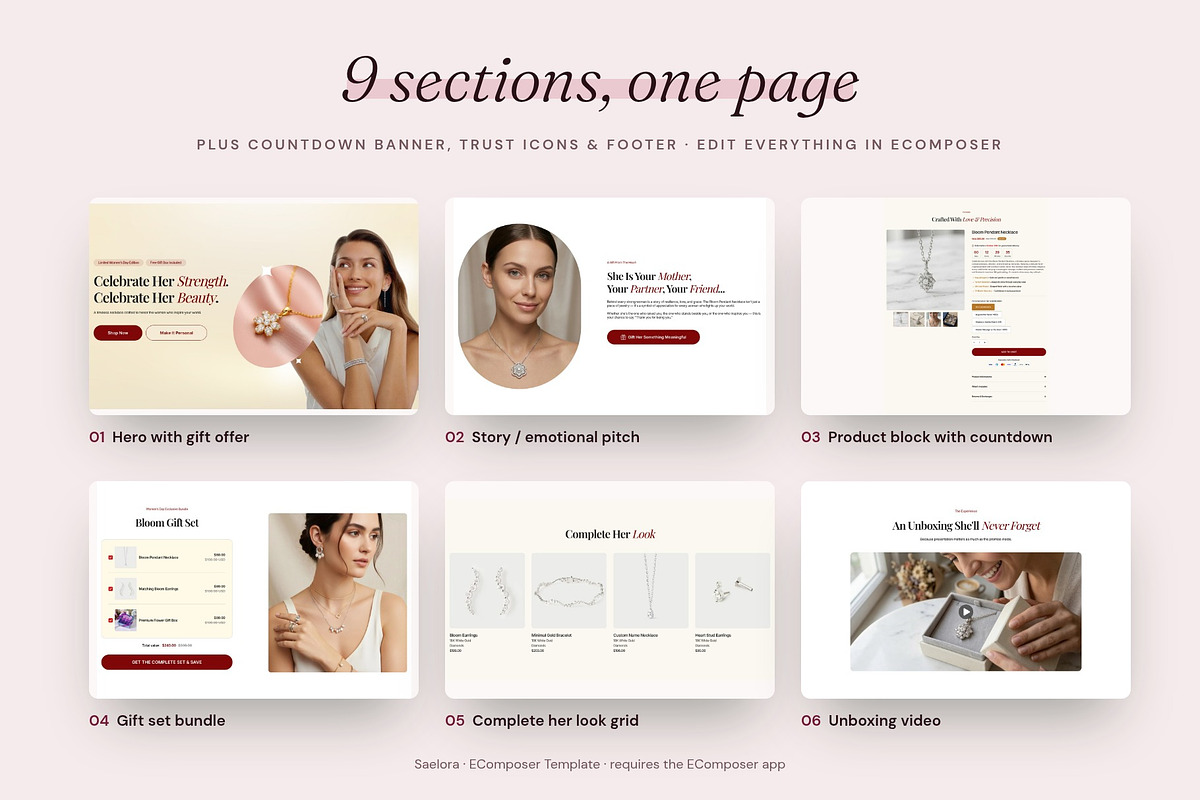 Saelora - Shopify EComposer Template, a Shopify Template by Boost Convert (Photo 5 of 11)