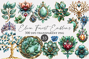 Elven Forest Emblems CLIPART, an Illustration by Designworld (Thumbnail 1 of 4)