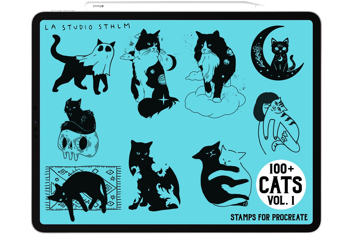 Bundle Animals & Insects -Stamp Sets, a Brush Add-On by LA Studio Sthlm (Photo 6 of 15)