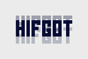 Hifgot, a Font by riotama85 (Thumbnail 5 of 6)