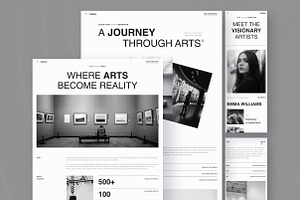 Galleria - Art Exhibition Framer Web, a Websites & App Template by peterdraw