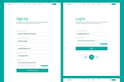 Company Landing Page UI UX Layout, an UI Kit Template by CreativeShaper (Thumbnail 2 of 4)