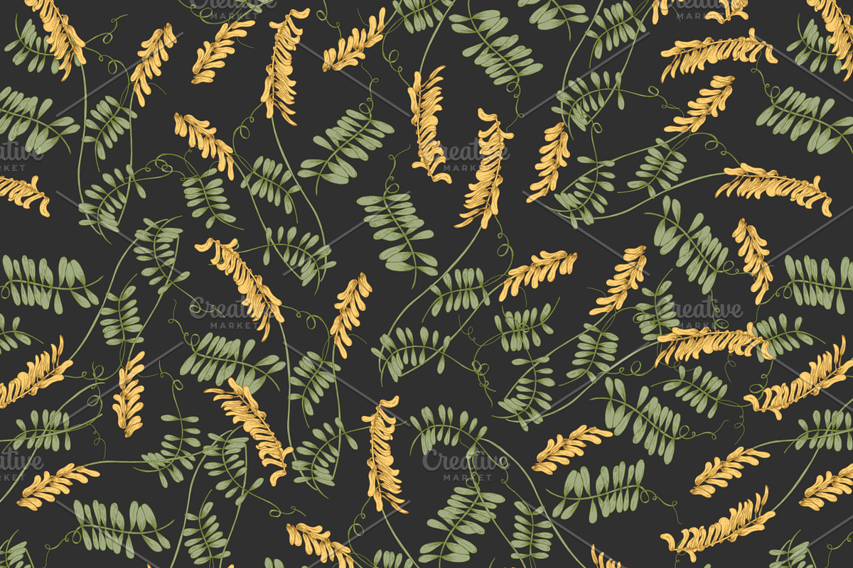 Wild flowers,herbs,herbaceous plants, a Texture Illustration by Good Studio (Photo 7 of 22)