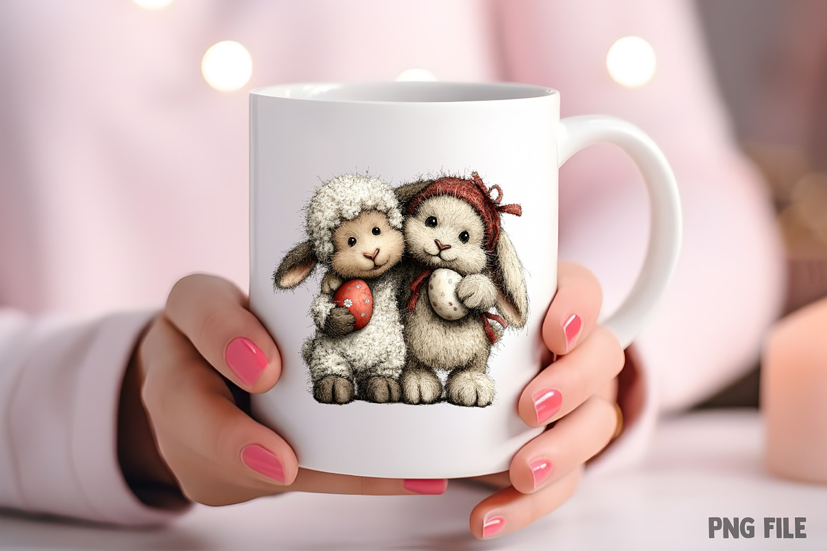 Whimsical Easter Clipart PNG, an Illustration by Craft Nest (Photo 8 of 11)